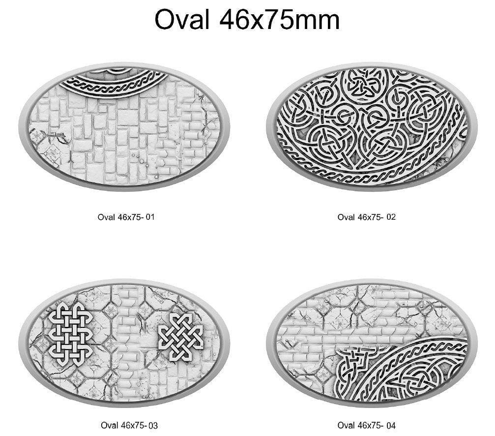 Resin Bases - Dwarf - Oval - Sigmarite Boutique