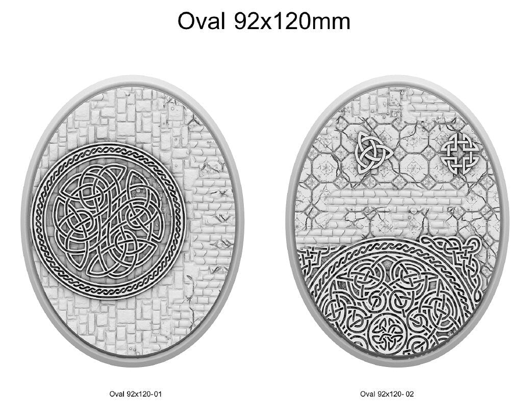 Resin Bases - Dwarf - Oval - Sigmarite Boutique