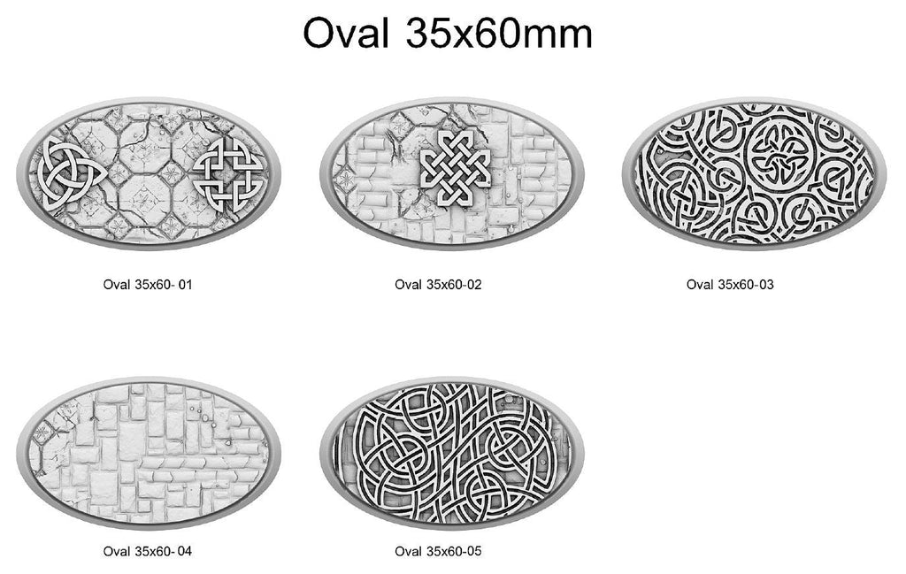 Resin Bases - Dwarf - Oval - Sigmarite Boutique
