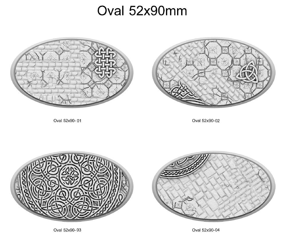 Resin Bases - Dwarf - Oval - Sigmarite Boutique