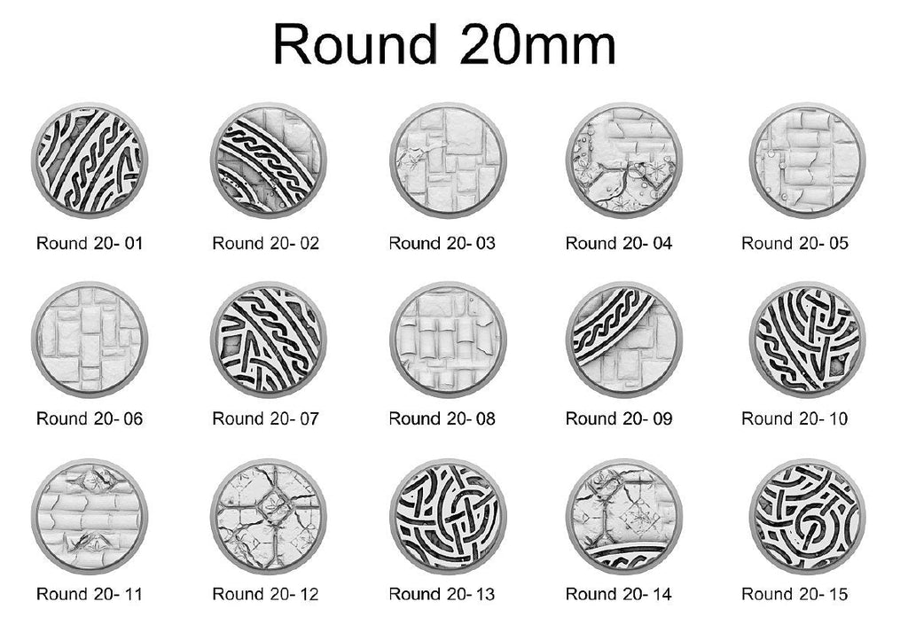 Resin Bases - Dwarf - Round - Sigmarite Boutique
