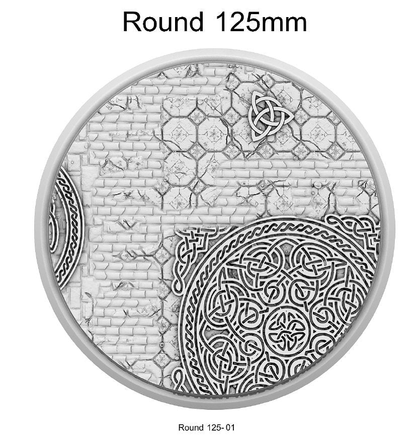 Resin Bases - Dwarf - Round - Sigmarite Boutique