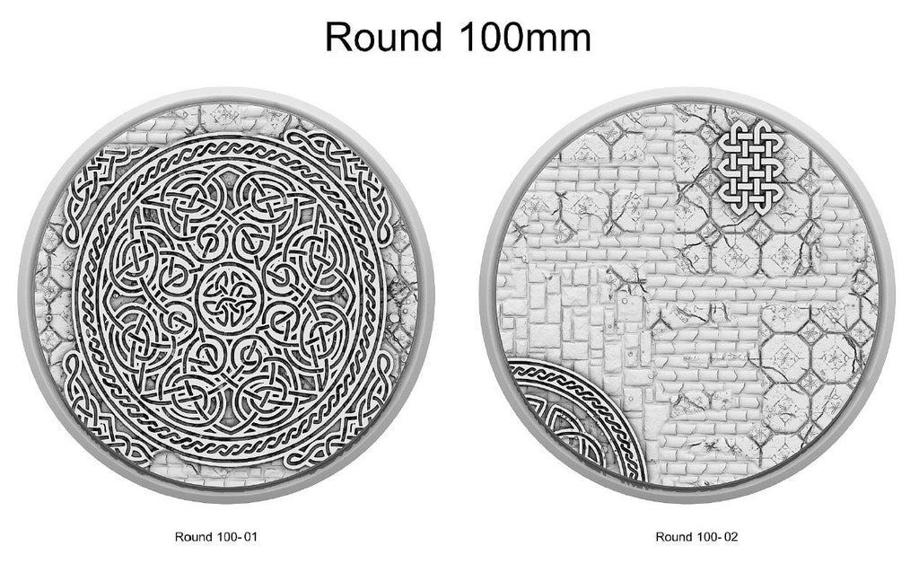Resin Bases - Dwarf - Round - Sigmarite Boutique