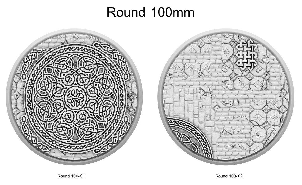 Resin Bases - Dwarf - Round - Sigmarite Boutique