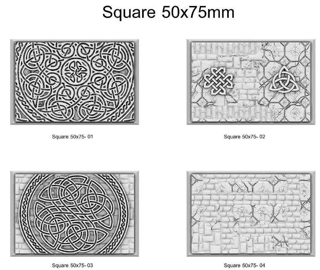 Resin Bases - Dwarf - Square - Sigmarite Boutique