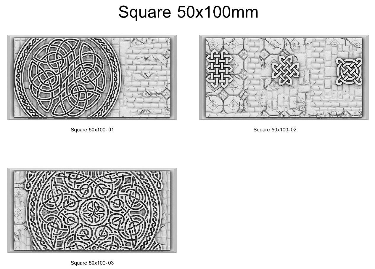 Resin Bases - Dwarf - Square - Sigmarite Boutique