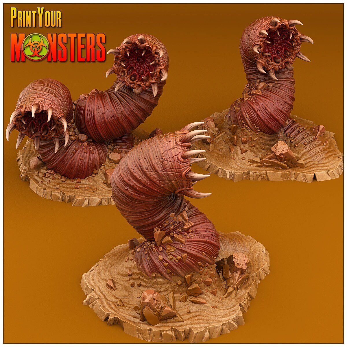 Resin Monsters - Giant Worms - Sigmarite Boutique