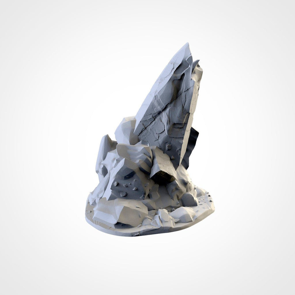 Rocky Terrain - Scifi Terrain - 3D Printed PLA Plastic - Sigmarite Boutique
