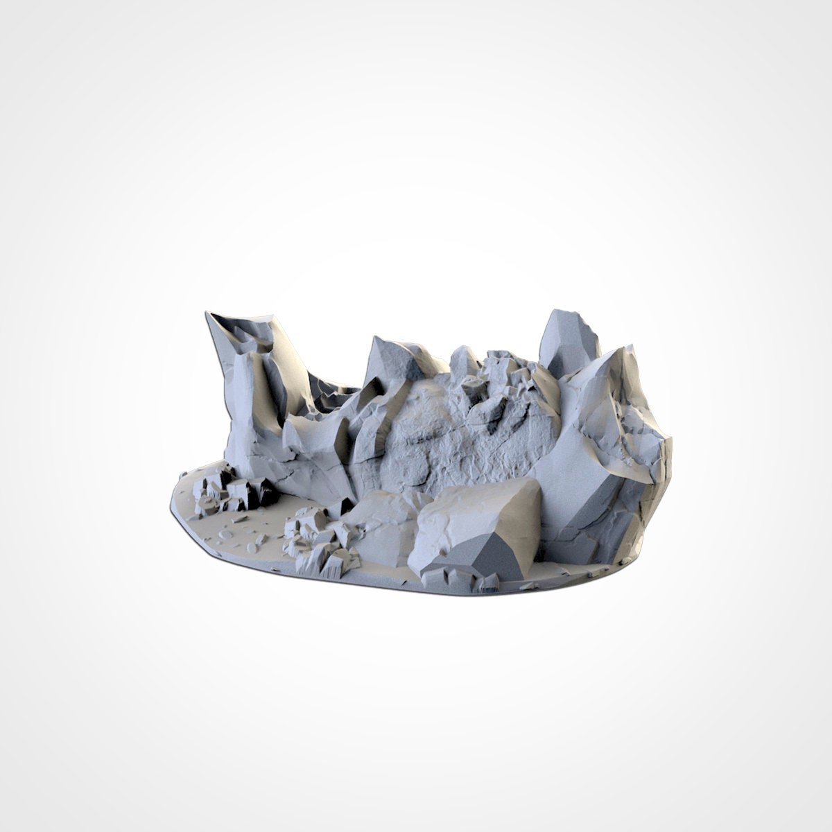 Rocky Terrain - Scifi Terrain - 3D Printed PLA Plastic - Sigmarite Boutique
