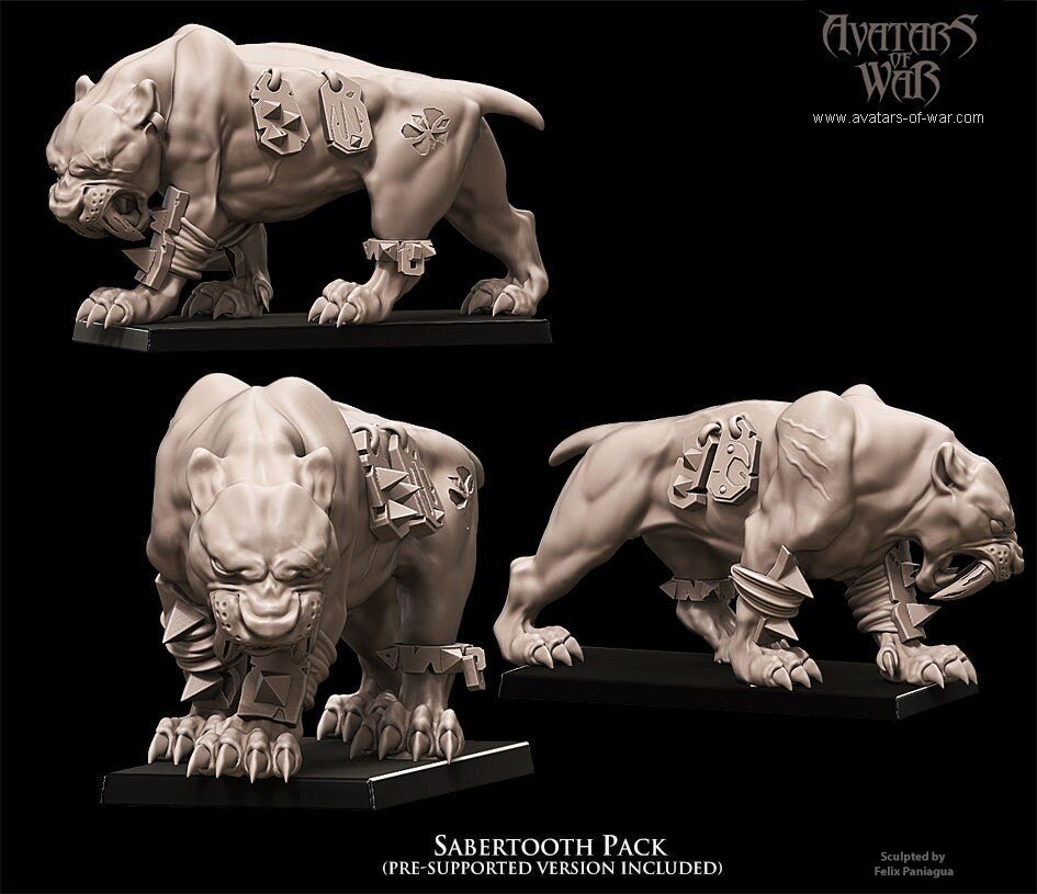 Sabretooth Pack - Avatars of War - Sigmarite Boutique