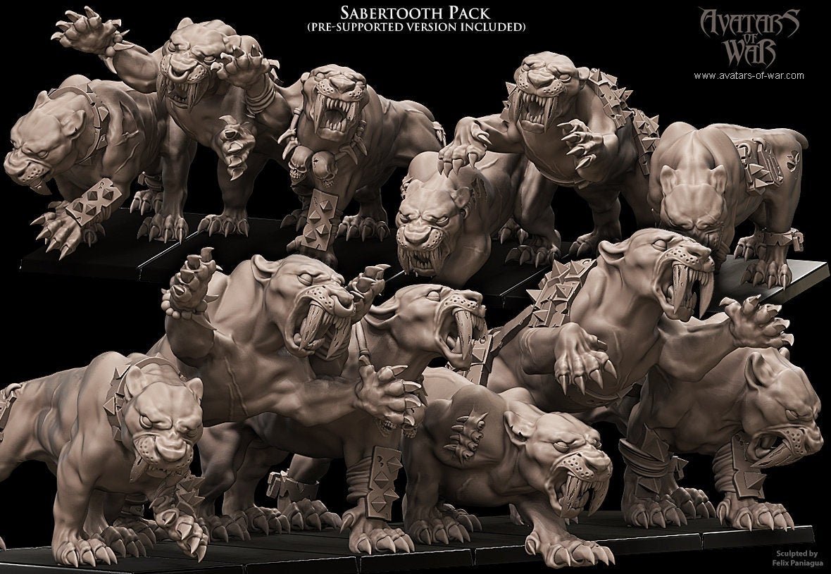 Sabretooth Pack - Avatars of War - Sigmarite Boutique