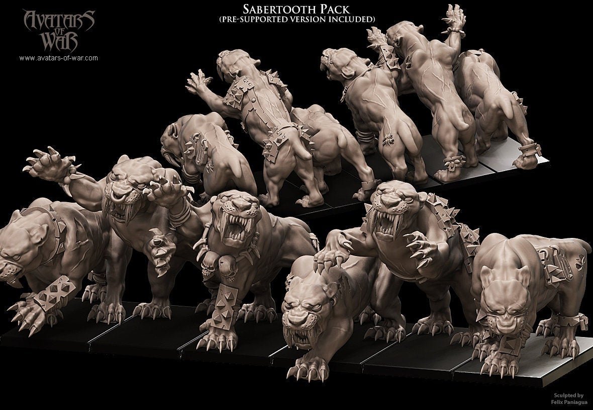 Sabretooth Pack - Avatars of War - Sigmarite Boutique