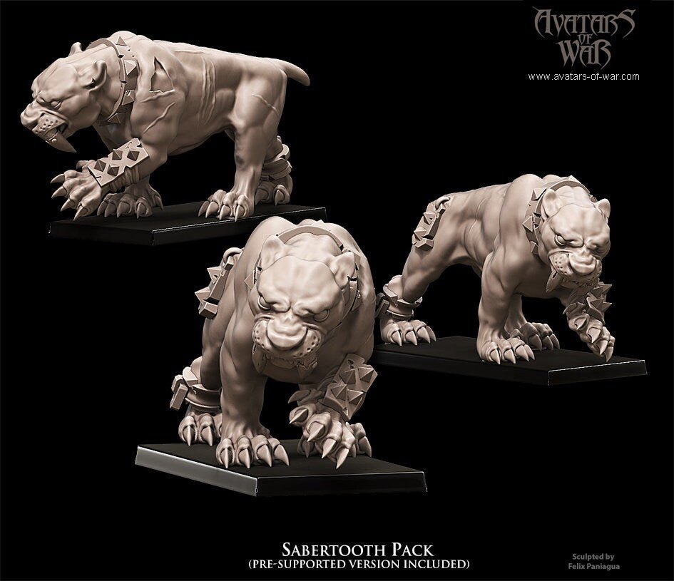 Sabretooth Pack - Avatars of War - Sigmarite Boutique