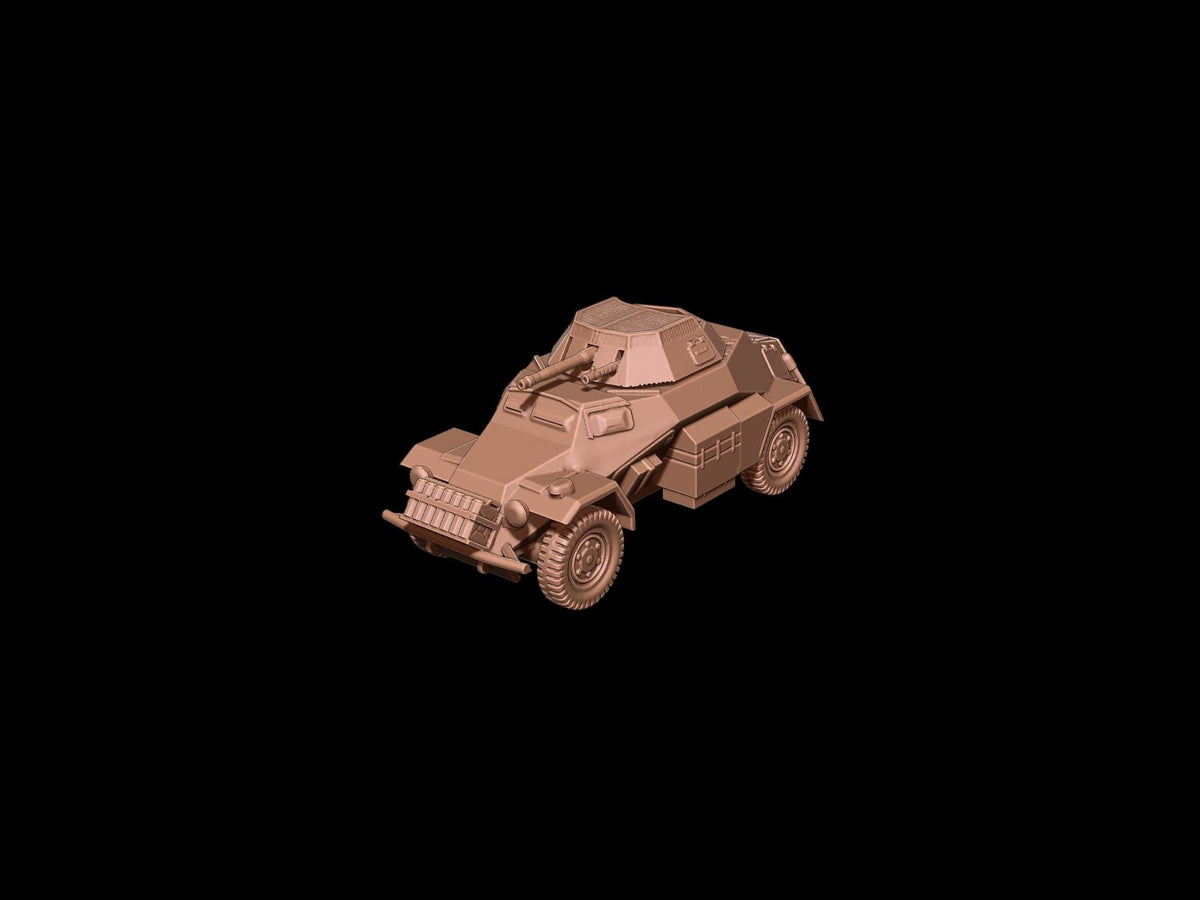 Sd.Kfz. 222 Armored Car - German WWII Recon Vehicle - 3D Printed Resin Miniatures in 6mm, 10mm, 15mm, and 20mm Scale - Eskice Miniatures - Sigmarite Boutique