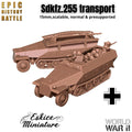 Sd.Kfz. 251 Half-Track - German WWII Armored Personnel Carrier - 3D Printed Resin Miniatures in 6mm, 10mm, 15mm, and 20mm Scale - Eskice - Sigmarite Boutique