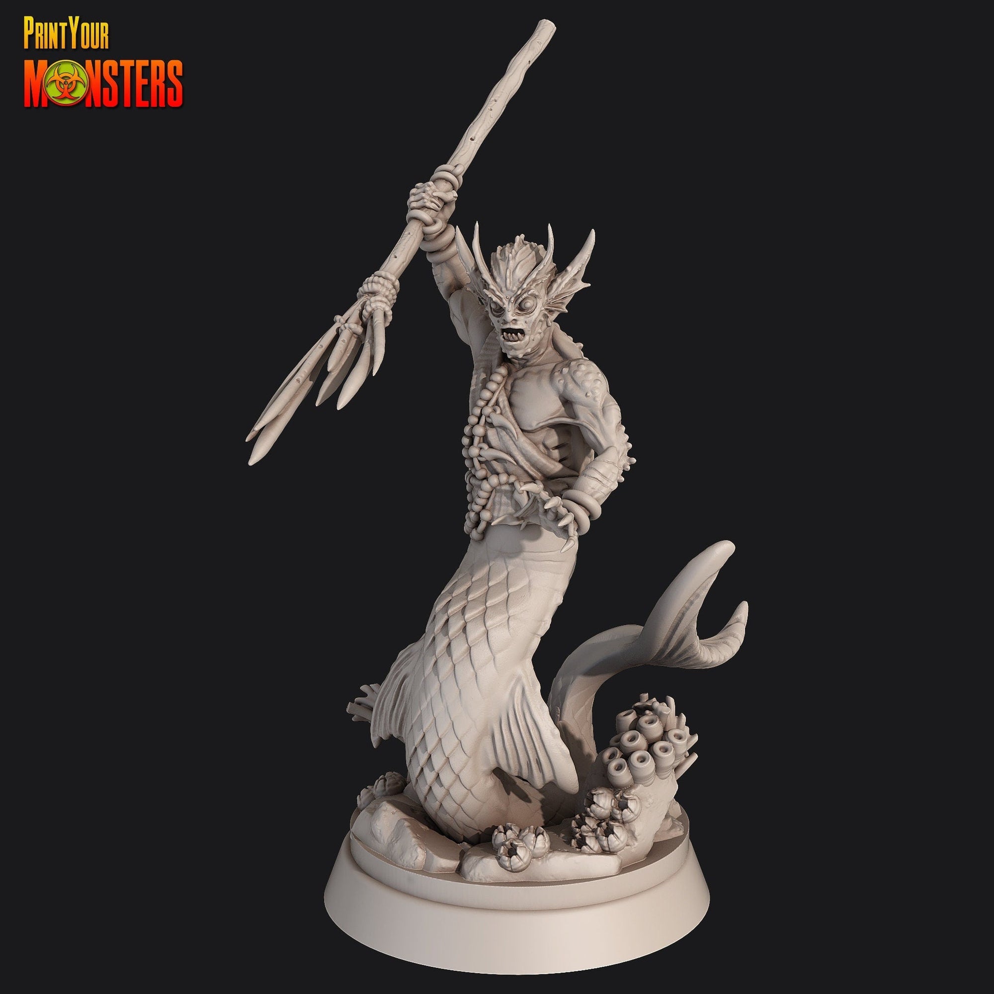 Sea Elf Warrior - Dark Water Sanctum - Print Your Monsters - Sigmarite Boutique
