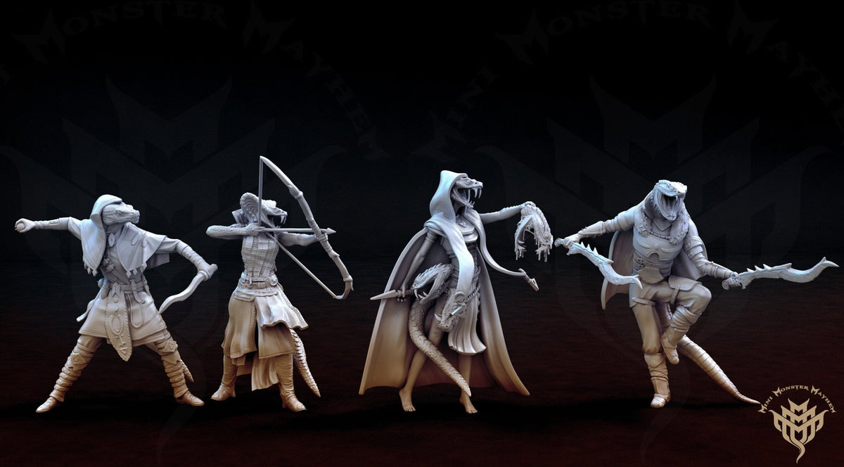 Serpentfolk Characters - Eye of the Serpent - Mini Monster Mayhem - Sigmarite Boutique