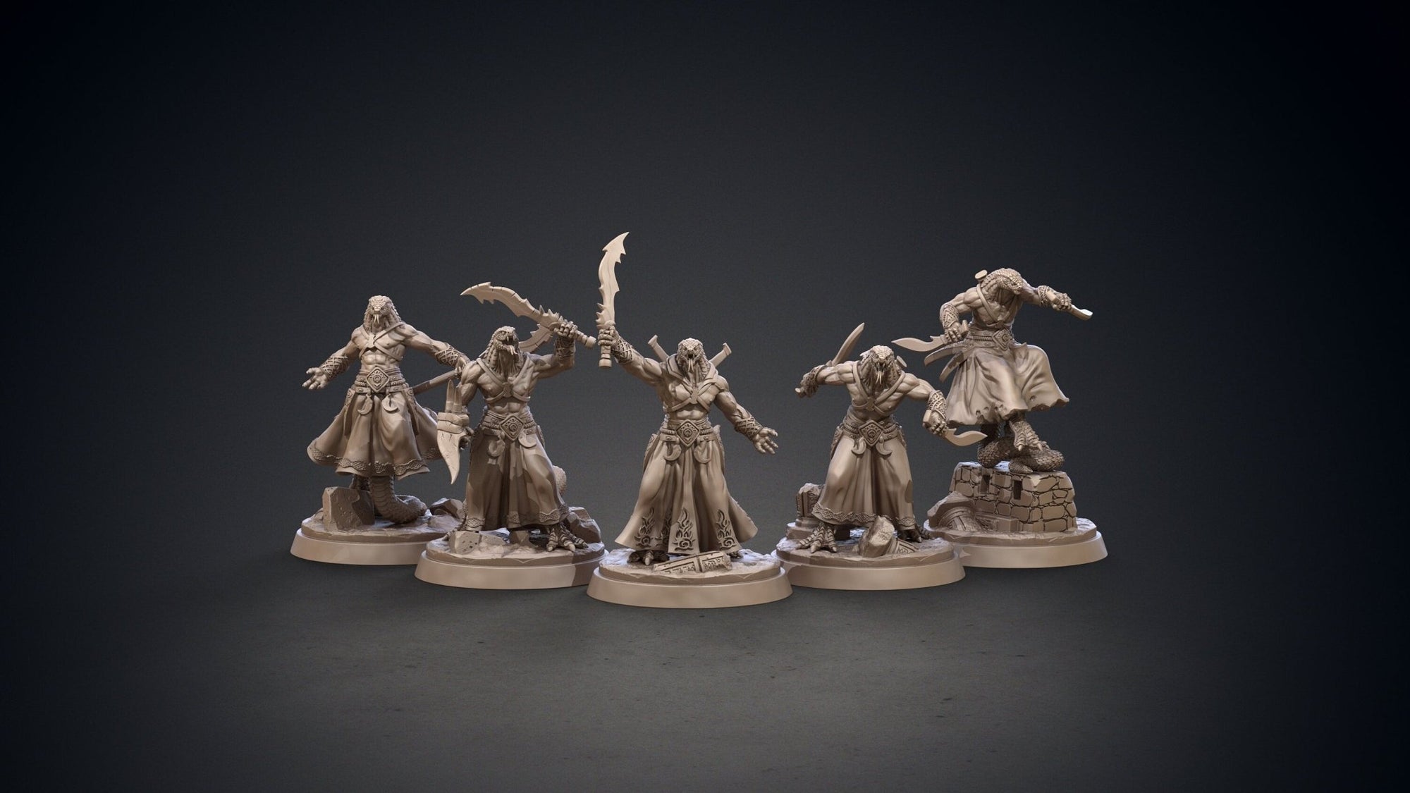 Serpentmen - Hyborian Age - Clay Cyanide - Sigmarite Boutique