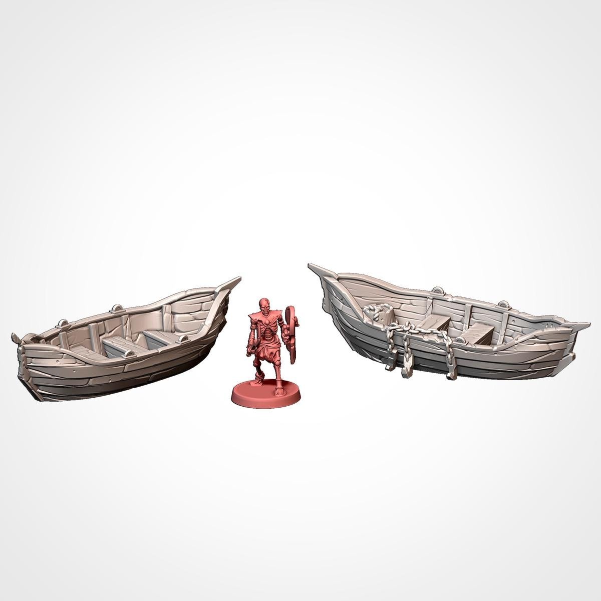 Ships Aground Fantasy or Historical Tabletop Terrain for 28mm Wargaming and RPGs Coastal Scatter Terrain - Sigmarite Boutique