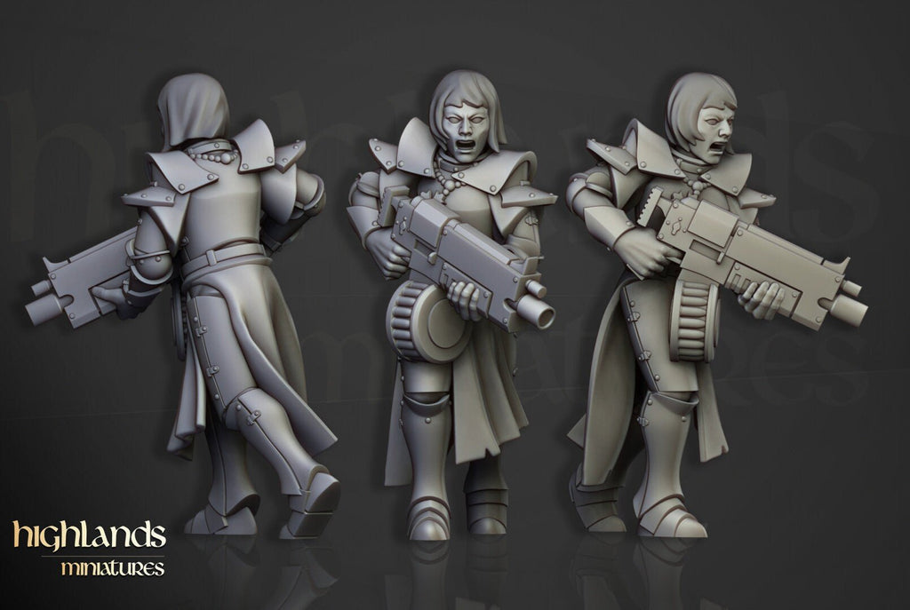 Sisters of St Helena with Guns - Highlands Miniatures - Sigmarite Boutique