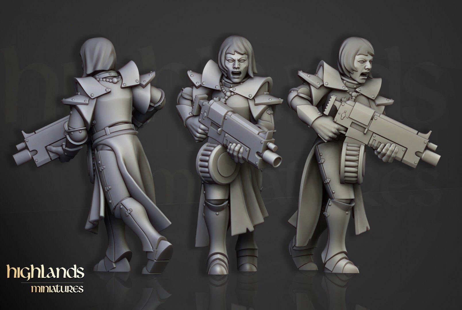 Sisters of St Helena with Guns - Highlands Miniatures - Sigmarite Boutique