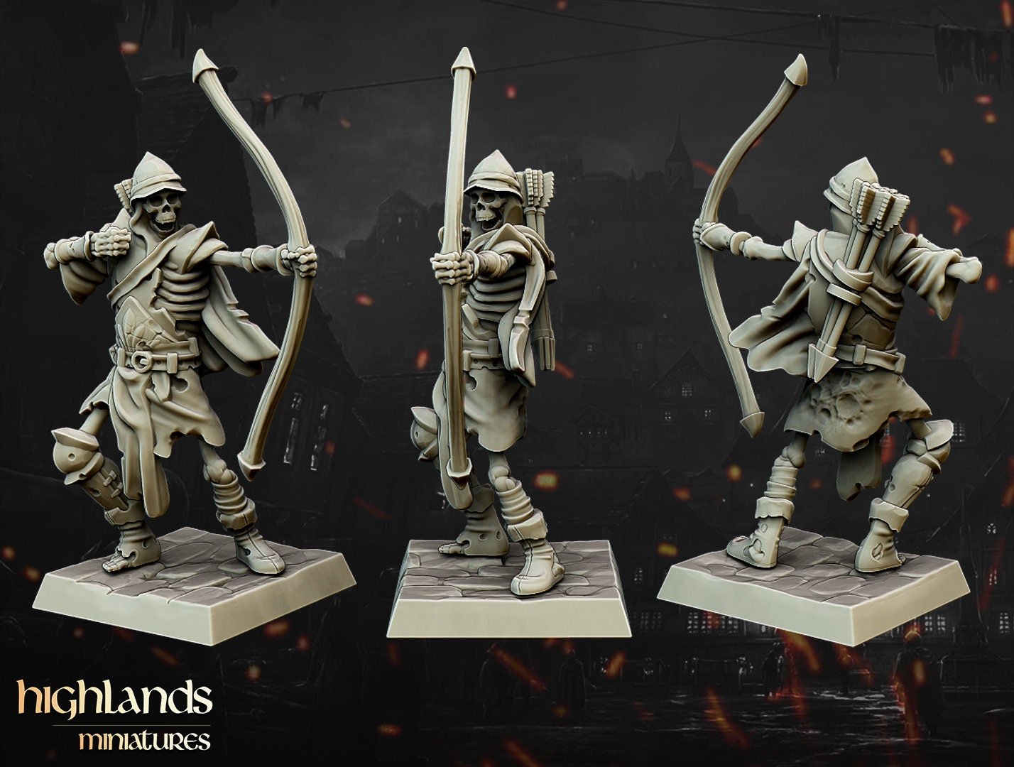 Skeleton Archers - Highlands Miniatures - Sigmarite Boutique