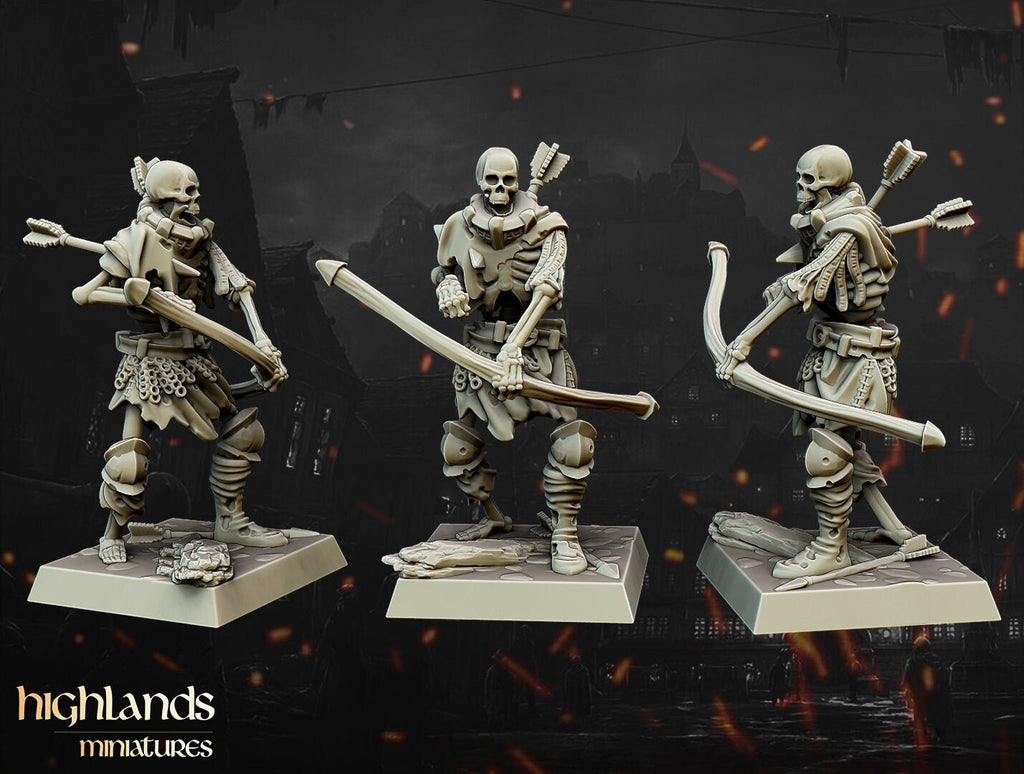 Skeleton Archers - Highlands Miniatures - Sigmarite Boutique