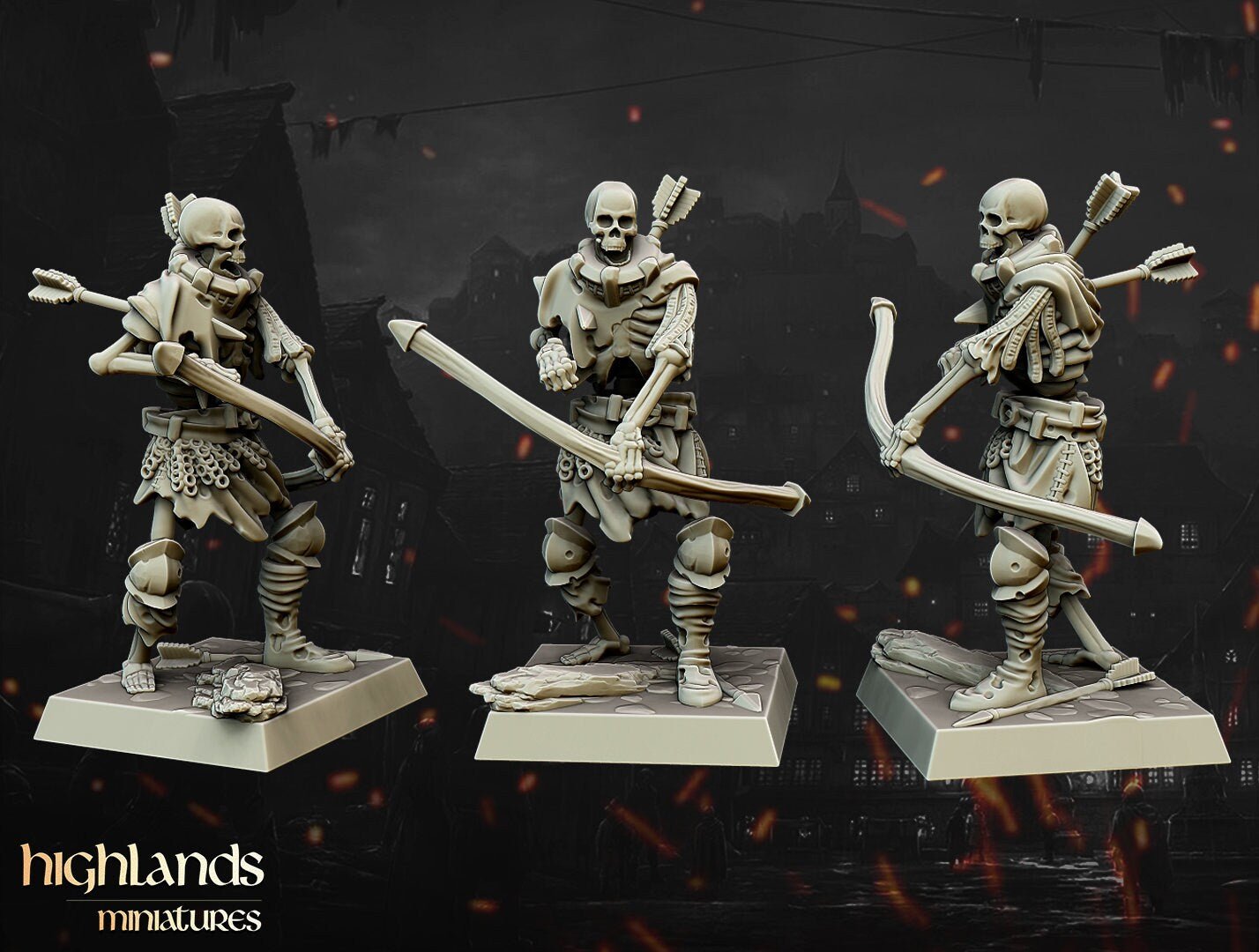 Skeleton Archers - Highlands Miniatures - Sigmarite Boutique
