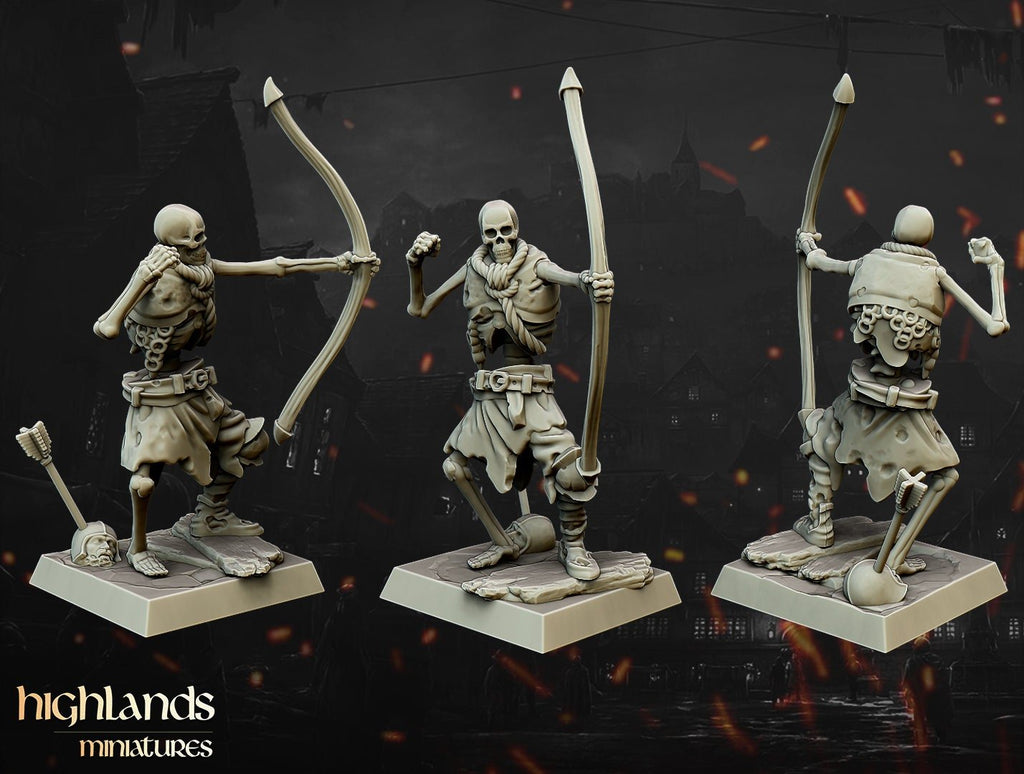 Skeleton Archers - Highlands Miniatures - Sigmarite Boutique