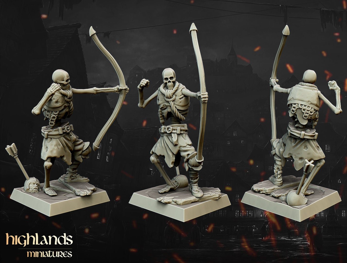 Skeleton Archers - Highlands Miniatures - Sigmarite Boutique
