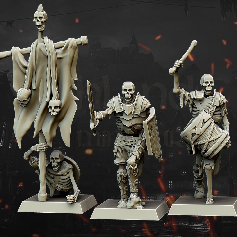 Skeleton Command - Highlands Miniatures - Sigmarite Boutique