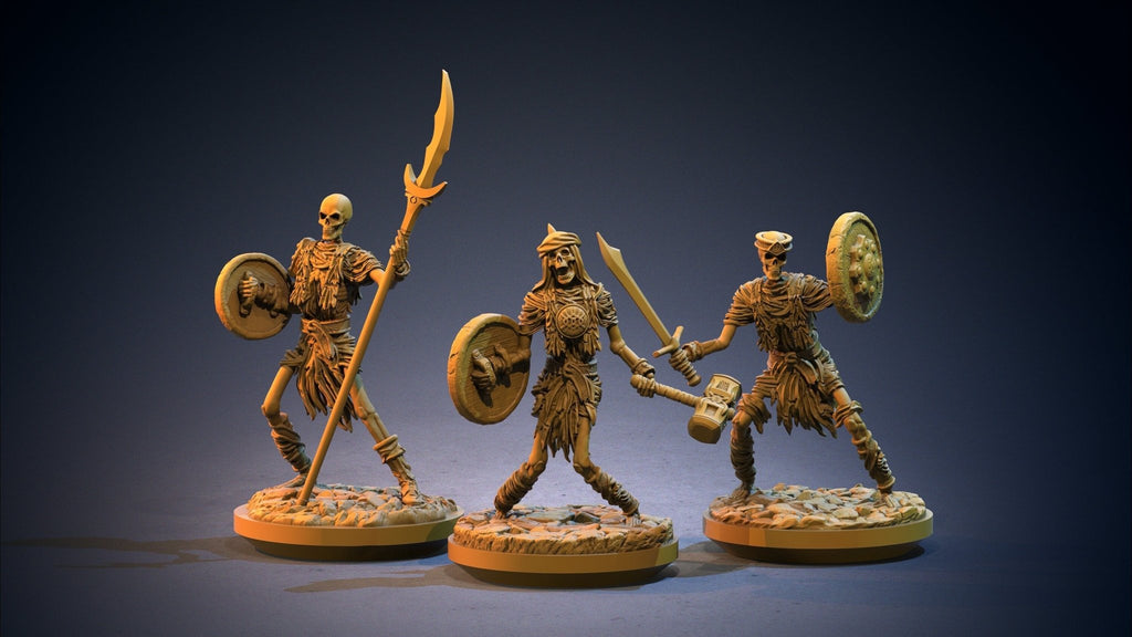 Skeleton Warriors - Arabian Nights - Clay Cyanide - Sigmarite Boutique