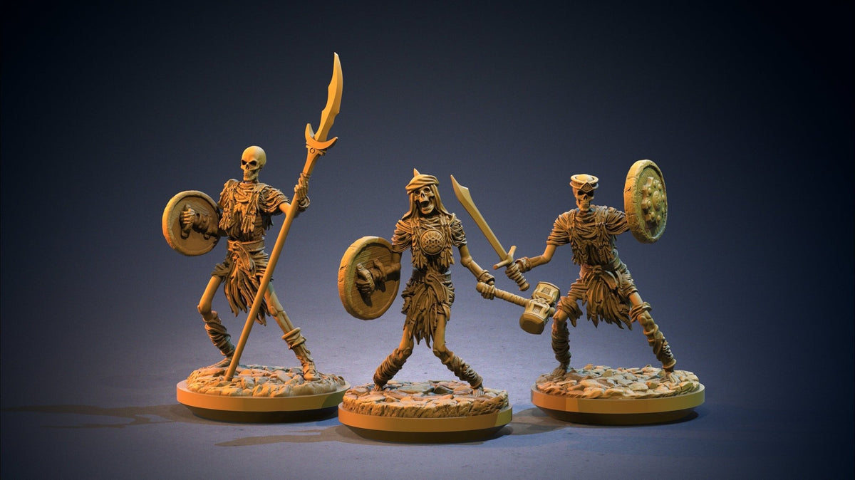 Skeleton Warriors - Arabian Nights - Clay Cyanide - Sigmarite Boutique