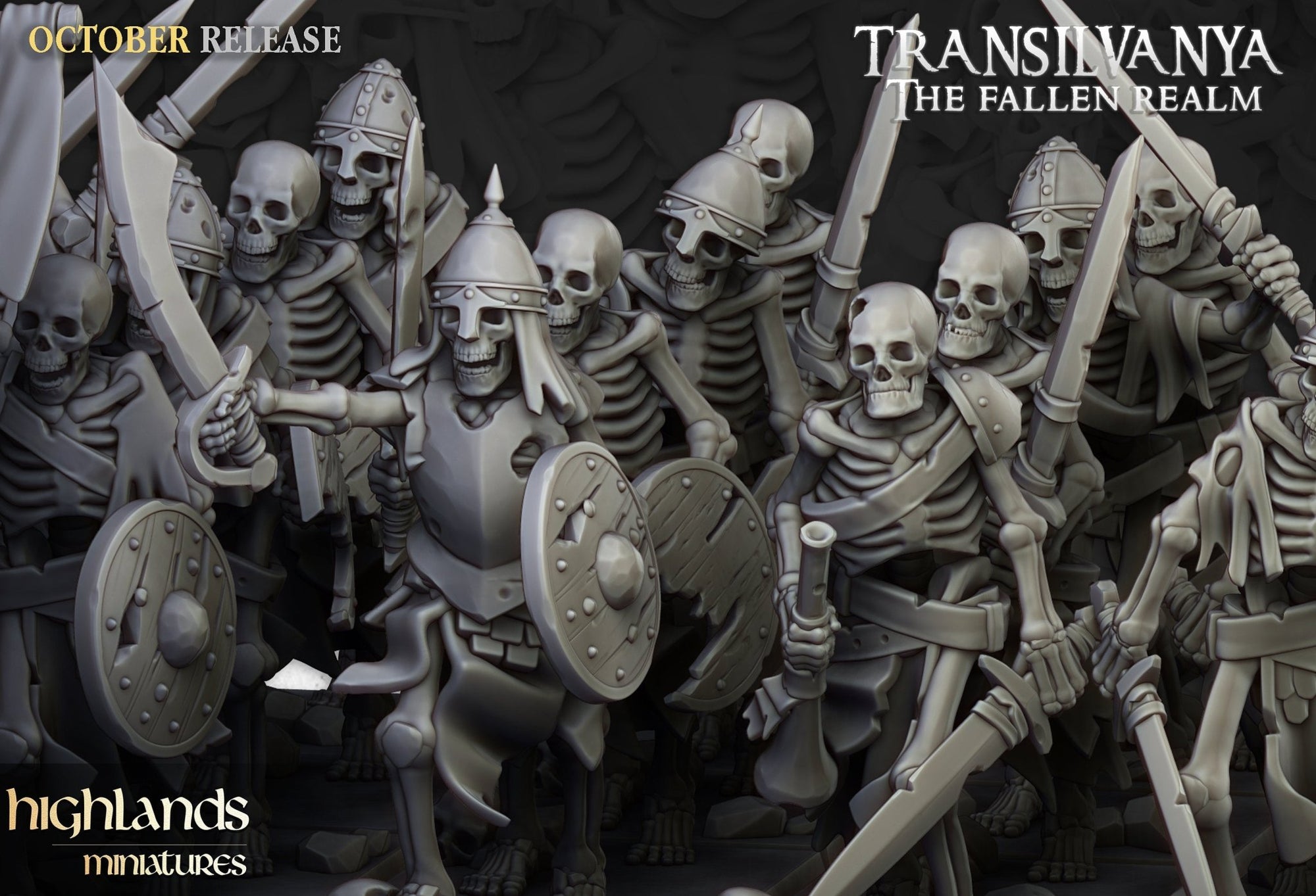 Skeleton Warriors with Swords - Highlands Miniatures - Sigmarite Boutique