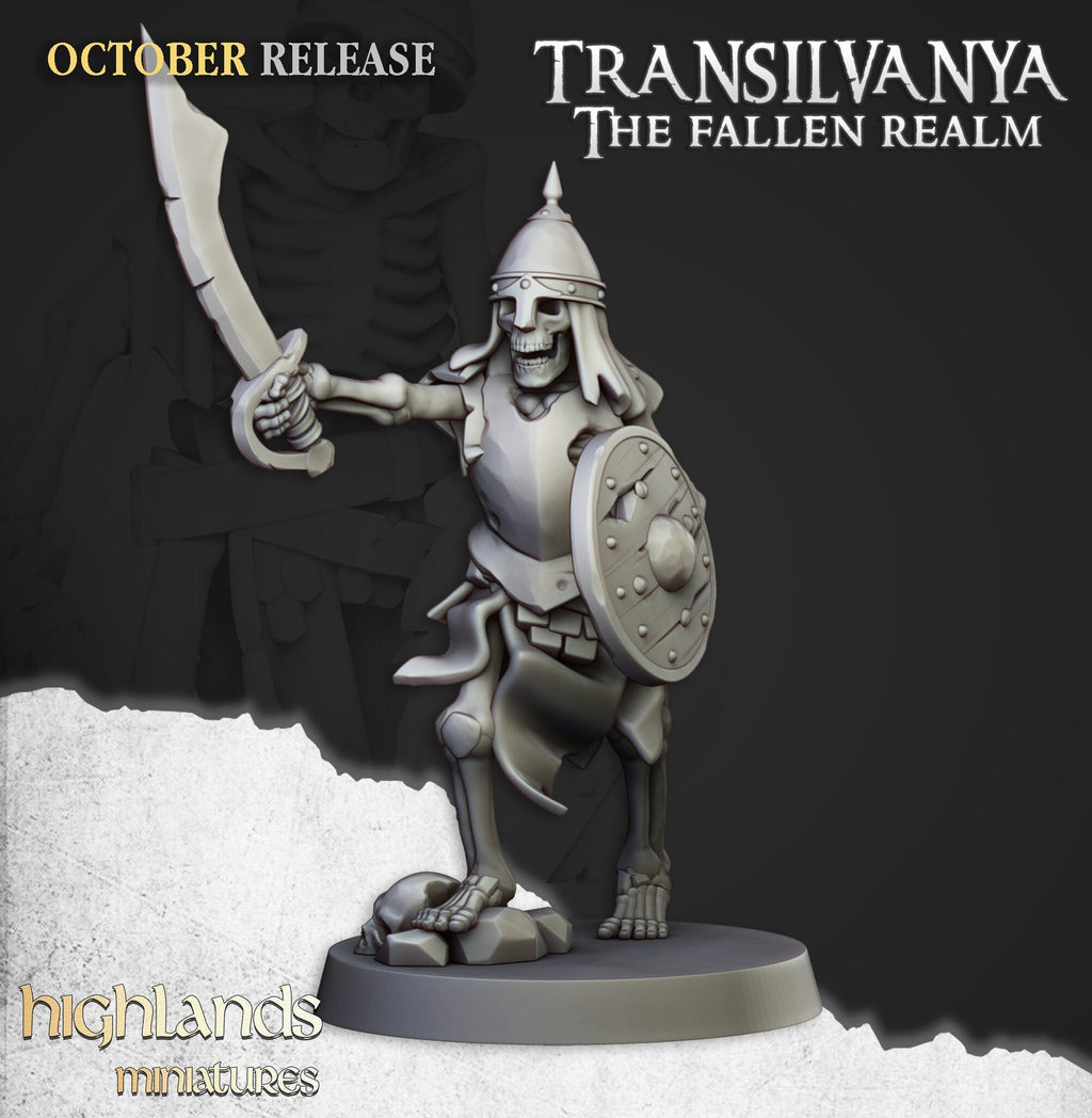 Skeleton Warriors with Swords - Highlands Miniatures - Sigmarite Boutique