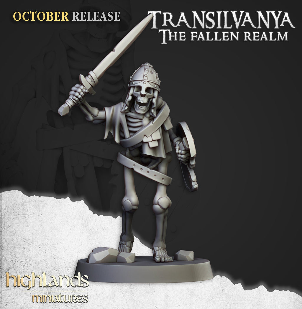 Skeleton Warriors with Swords - Highlands Miniatures - Sigmarite Boutique