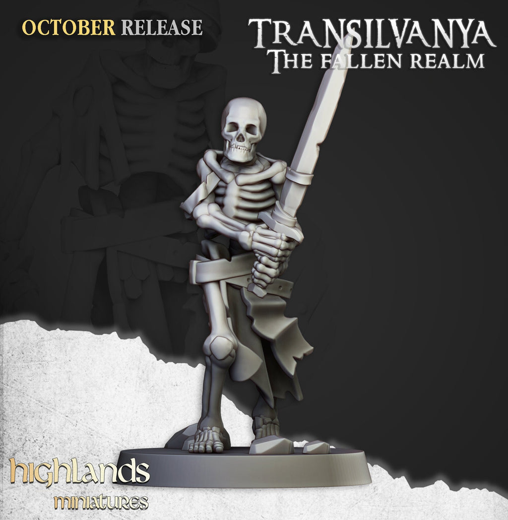 Skeleton Warriors with Swords - Highlands Miniatures - Sigmarite Boutique