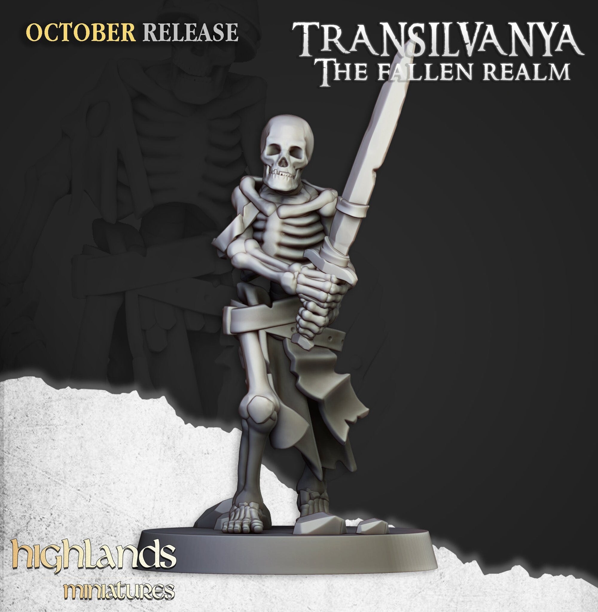 Skeleton Warriors with Swords - Highlands Miniatures - Sigmarite Boutique