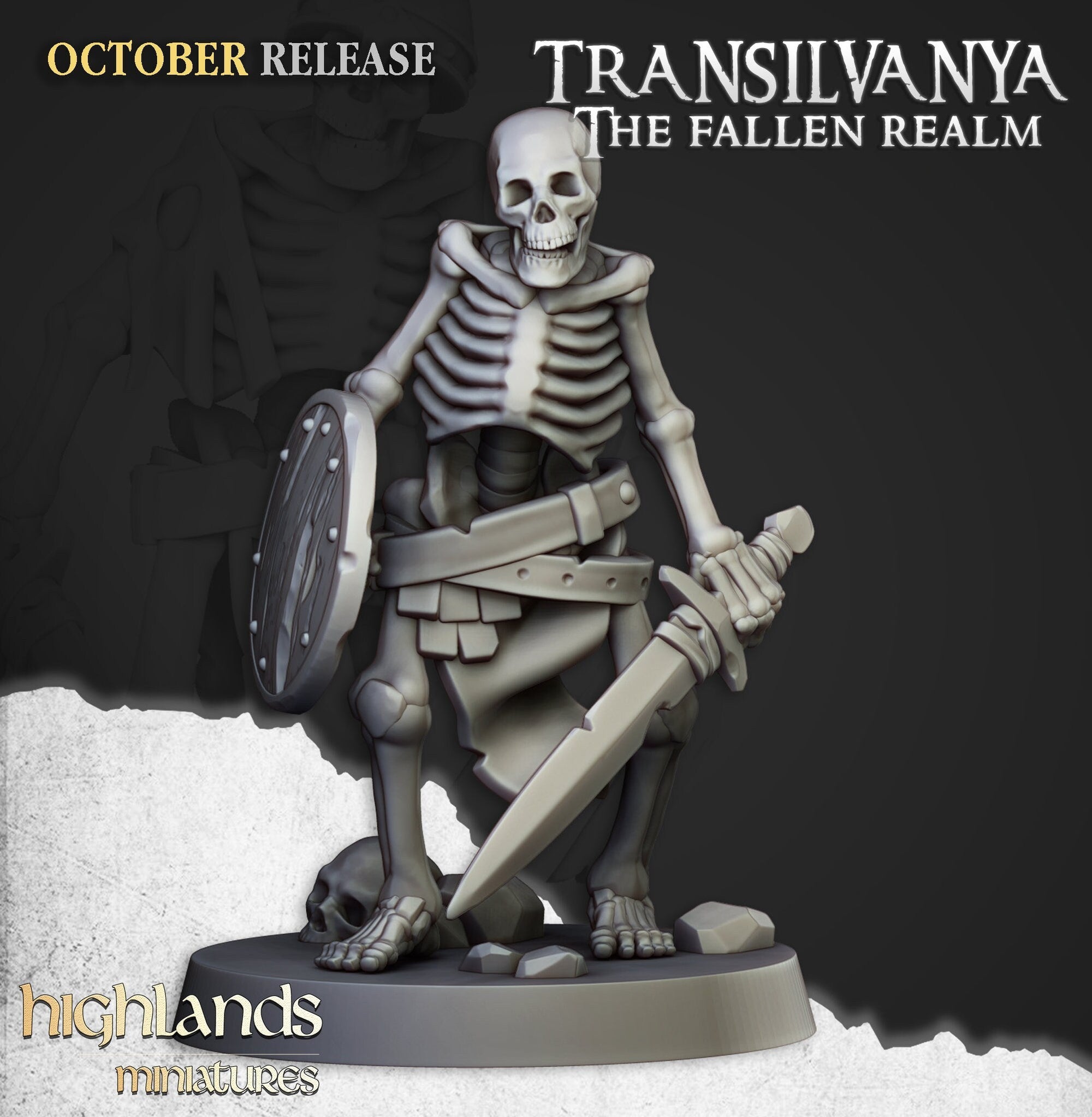 Skeleton Warriors with Swords - Highlands Miniatures - Sigmarite Boutique