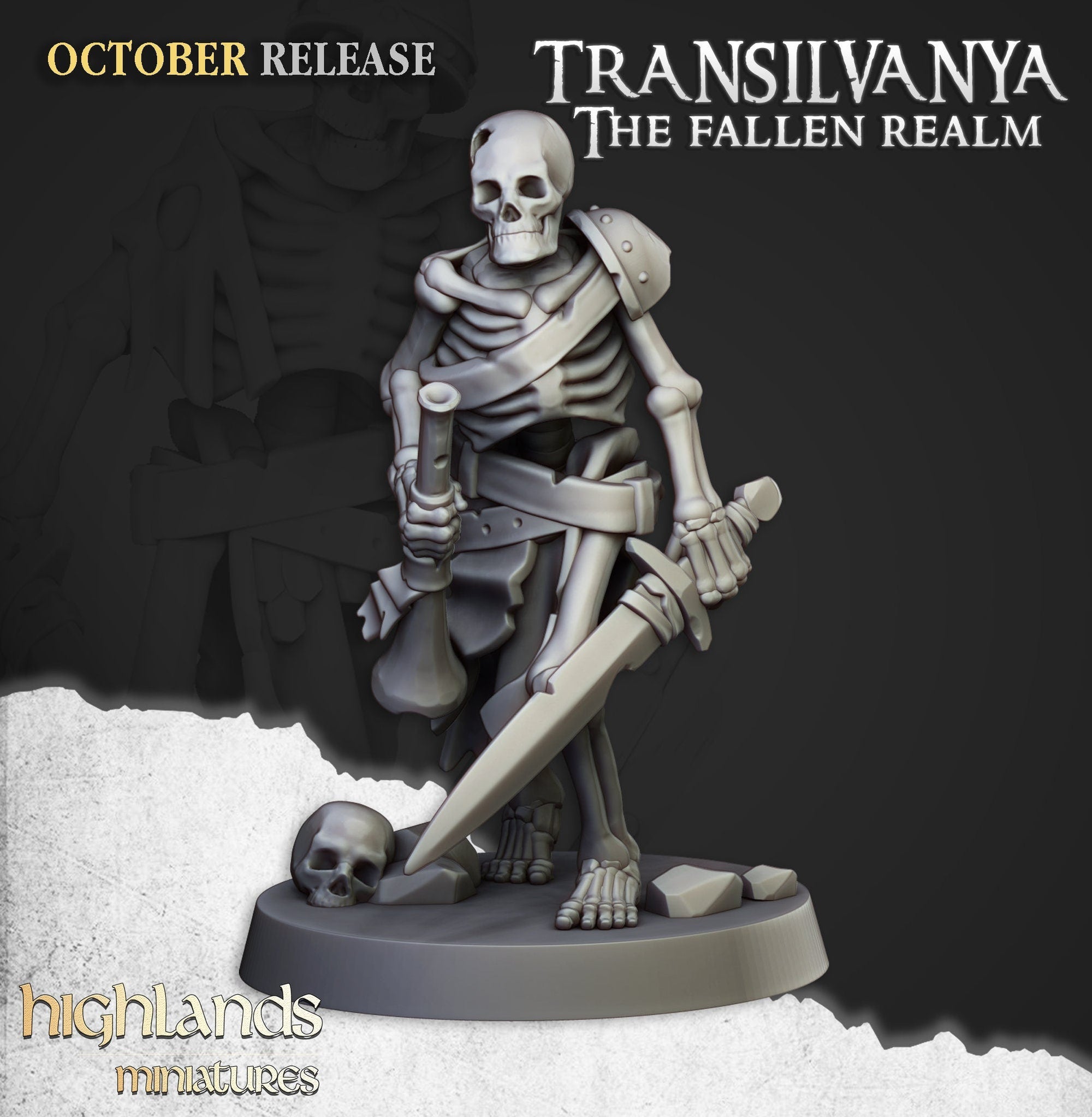 Skeleton Warriors with Swords - Highlands Miniatures - Sigmarite Boutique