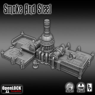 Smoke and Steel - Forbidden Prints - 3D Printed Sci-Fi Terrain - Sigmarite Boutique