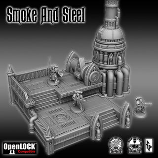 Smoke and Steel - Forbidden Prints - 3D Printed Sci-Fi Terrain - Sigmarite Boutique