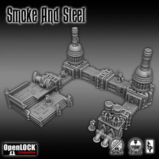 Smoke and Steel - Forbidden Prints - 3D Printed Sci-Fi Terrain - Sigmarite Boutique