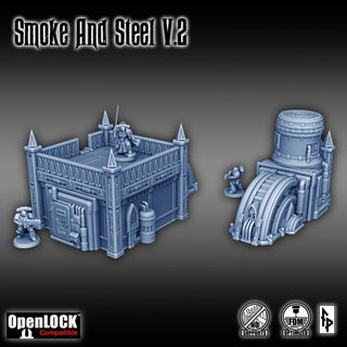 Smoke and Steel Part 2 - Forbidden Prints - 3D Printed Sci-Fi Terrain - Sigmarite Boutique