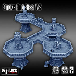 Smoke and Steel Part 2 - Forbidden Prints - 3D Printed Sci-Fi Terrain - Sigmarite Boutique