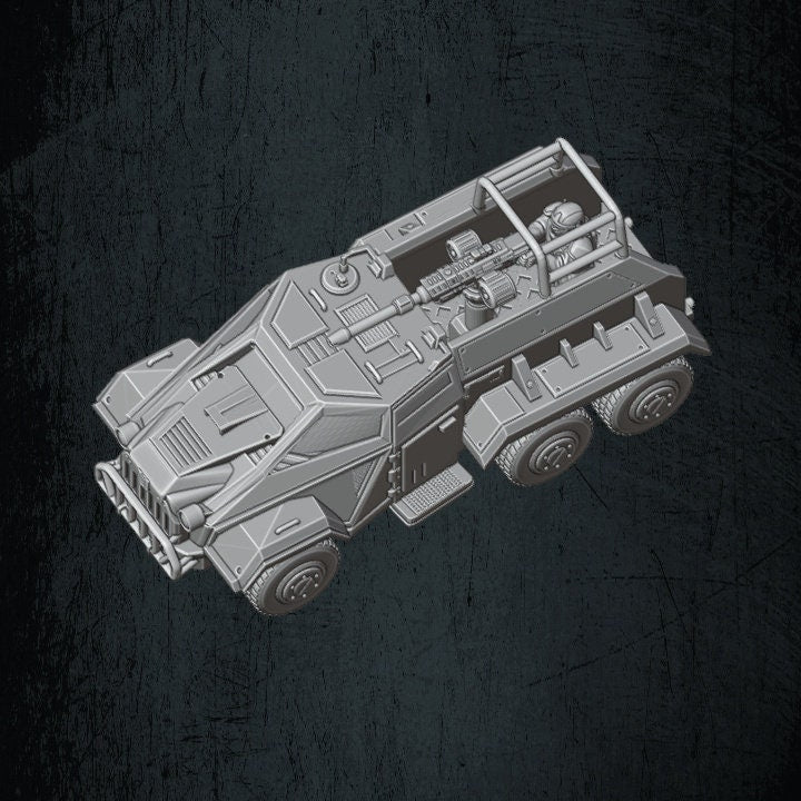 Solaryn Dragoon Armored Scout Vehicle - Quartermaster 3D - Sigmarite Boutique