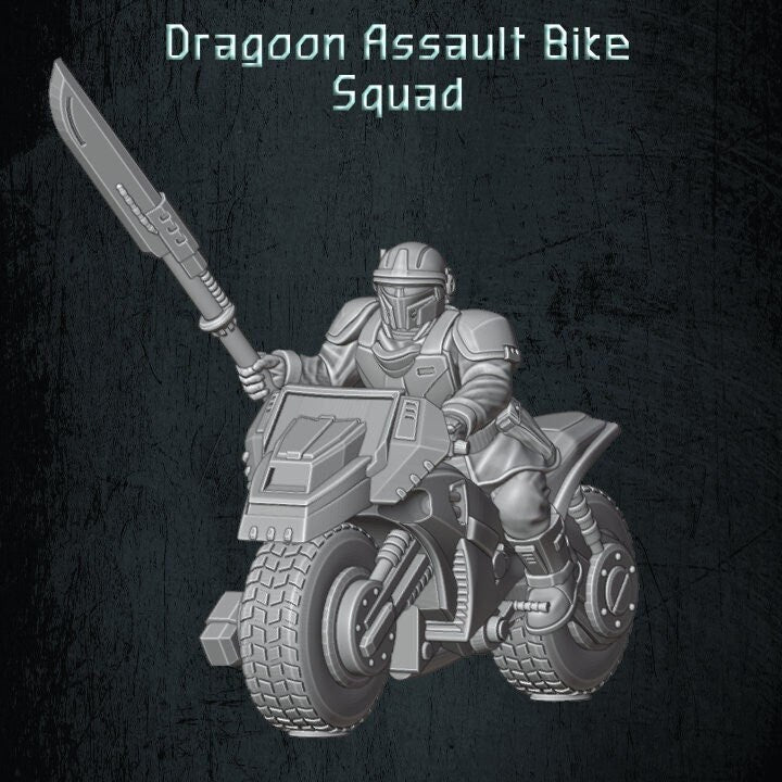 Solaryn Dragoon Assault Bikes - Quartermaster 3D - Sigmarite Boutique