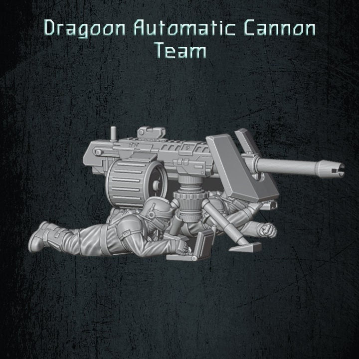 Solaryn Dragoon Autocannon Team - Quartermaster 3D - Sigmarite Boutique