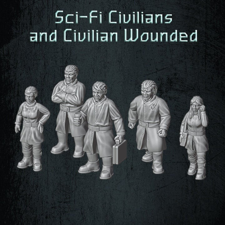 Solaryn Dragoon Civilians and Civilian Casualties - Quartermaster 3D - Sigmarite Boutique