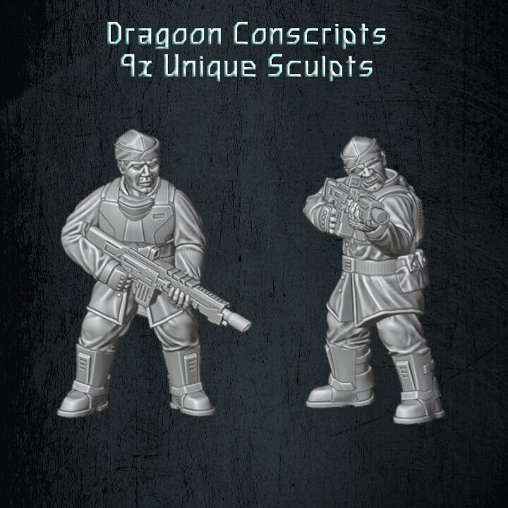 Solaryn Dragoon Conscripts - Quartermaster 3D - Sigmarite Boutique